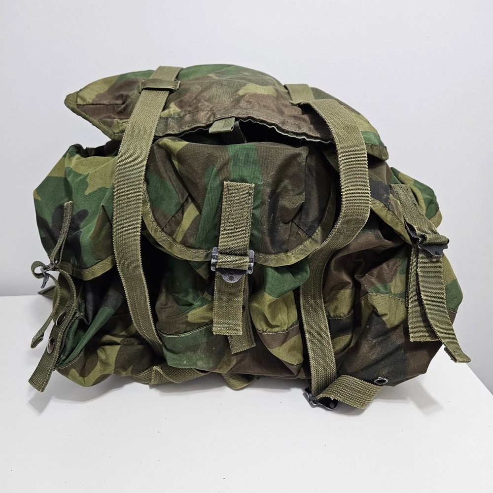 US Military ALICE Field Pack Medium Woodland Camo Rucksack Backpack Tactical Bag